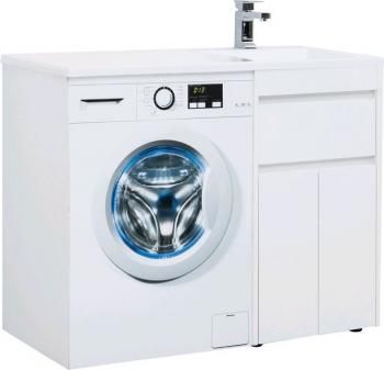 Тумба с раковиной AQUANET Токио 110 R (напольная, 1 ящик, 2 дверцы)