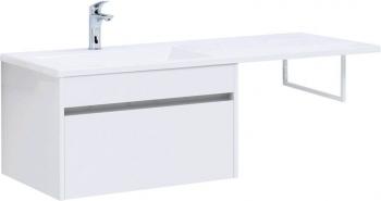 Тумба с раковиной AQUANET Токио 130 L (подвесная, 1 ящик)