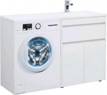 Тумба с раковиной AQUANET Токио 130 R (напольная, 1 ящик, 2 дверцы)