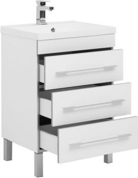 Тумба с раковиной AQUANET Верона 58 (напольная 3 ящика)