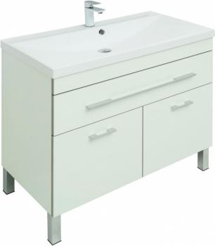 Тумба с раковиной AQUANET Верона 90 (напольная 1 ящик 2 дверцы)
