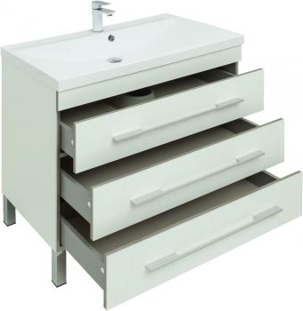Тумба с раковиной AQUANET Верона 90 (напольная 3 ящика)