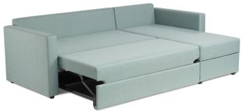 Диван трехместный с угловой секцией Гуд Лакк Вало КП Twist 15 (mint-grey) SA