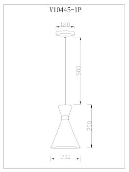 Светильник подвесной Moderli V10445-1P Pesaro