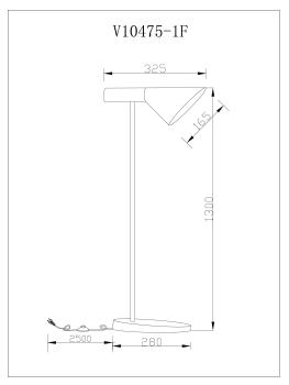 Торшер Moderli V10475-1F Turin