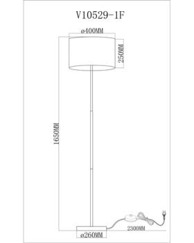 Торшер Moderli V10529-1F Visalia