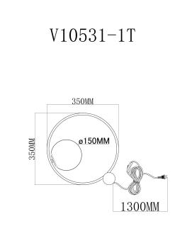 Лампа настольная Модерли V10531-1T Толедо(Лампа настольная Moderli V10531-1T Toledo)