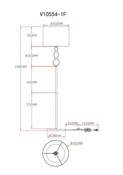 Торшер Moderli V10554-1F Macadamia