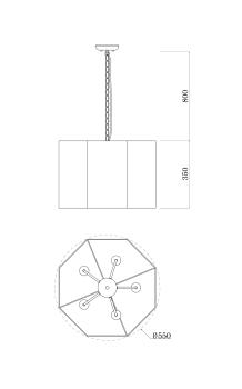 Светильник подвесной Moderli V1220-5P Rizar 5*E27*60W
