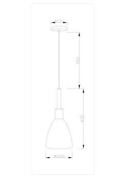 Подвесной светильник Moderli V1280-1P Toni 1*E27*60W