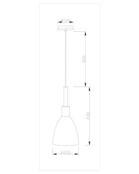 Подвесной светильник Модерли V1283-1P Тони 1*E27*60W(Подвесной светильник Moderli V1283-1P Toni 1*E27*60W)