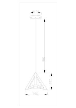 Подвесной светильник Moderli V1620-1P Ambiente 1*E27*60W