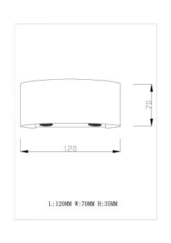 Светодиодный настенный светильник Moderli V1880-WL Sienne LED*4W