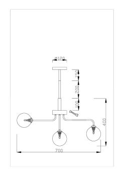 Потолочная люстра Moderli V2180-C Heavy 5*G9*5W