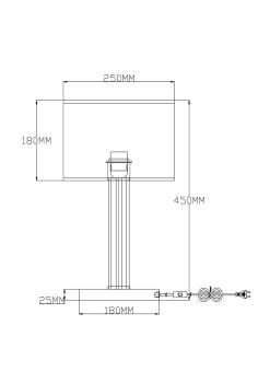 Настольная лампа Moderli V2651-1T Claim