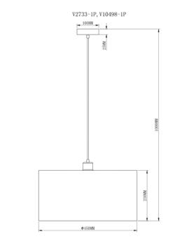 Светильник подвесной Moderli V10498-1P Room