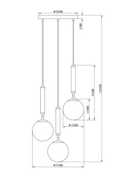 Подвесной светильник Moderli V2851-3P Host 3*E14*40W