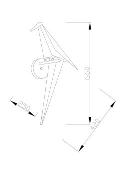 Бра светодиодное Moderli V3070-WL origami Birds 1*LED*6W