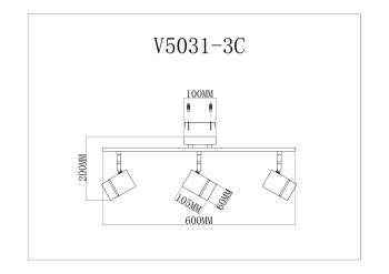 Спот Модерли V5031-3C Давид(Спот Moderli V5031-3C David)