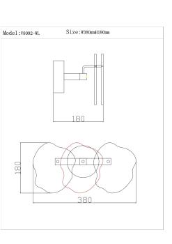 Бра Moderli V8092-WL Square