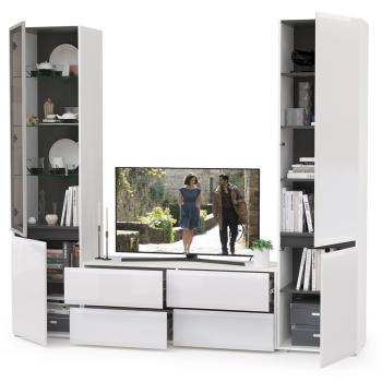 Гостиная Mobi Сидней Комплектация № 13 13.63 + 13.200 + 13.201