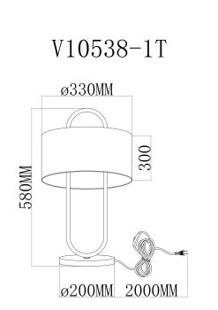 Лампа настольная Модерли V11599-1T Пальма(Лампа настольная Moderli V11599-1T Palma)