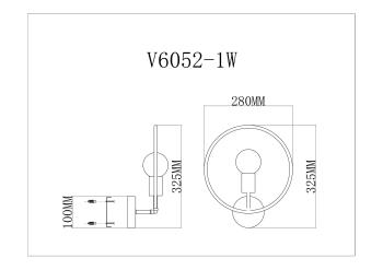 Настенный светильник Модерли V6052-1W Сахара(Настенный светильник Moderli V6052-1W Sachara)