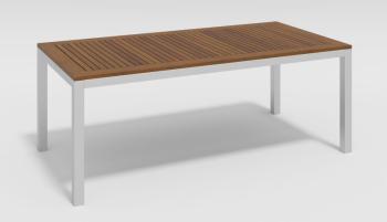 каркас белый / столешница тик