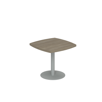 дуб темный, опора серебрянный металлик