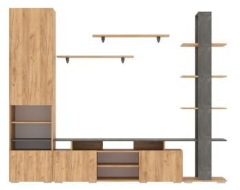 Стенка в гостиную Арника Лофт-2