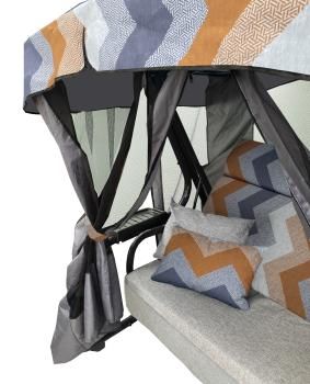 Качели садовые 3-х местные Мебельторг Ранго Премиум Руна