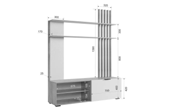 Гостиная (Стенка) Мебельсон Бери