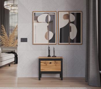 Тумба для обуви БРВ Мебель LOFT KOM1K/55