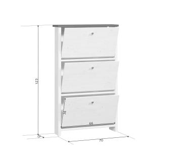 Тумба для обуви БРВ Мебель ПОРТО SFB3B