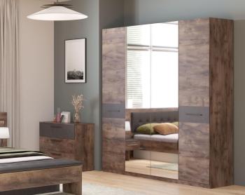 Шкаф четырехдверный МебельГрад Глазго спальня