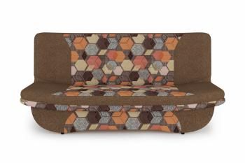 Велюр Геометрия браун/Савана хазел