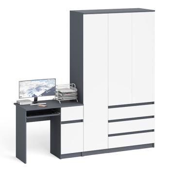 Графит/белый