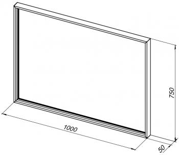 Зеркало De Aqua Алюминиум 100