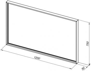Зеркало De Aqua Алюминиум 120