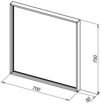 Зеркало De Aqua Алюминиум 70