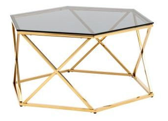 Стекло smoke/Сталь золото