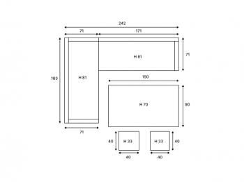 Обеденная группа ROYAL FAMILY ZORRO