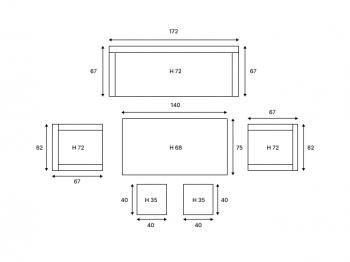 Обеденная группа ROYAL FAMILY Zoya