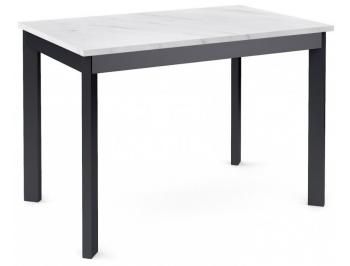 Мрамор Белый (Лдсп Egger)/Опоры Черный